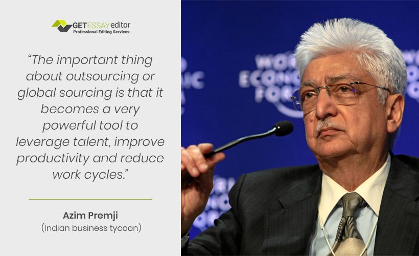 Quotes on outsourcing Azim Premji