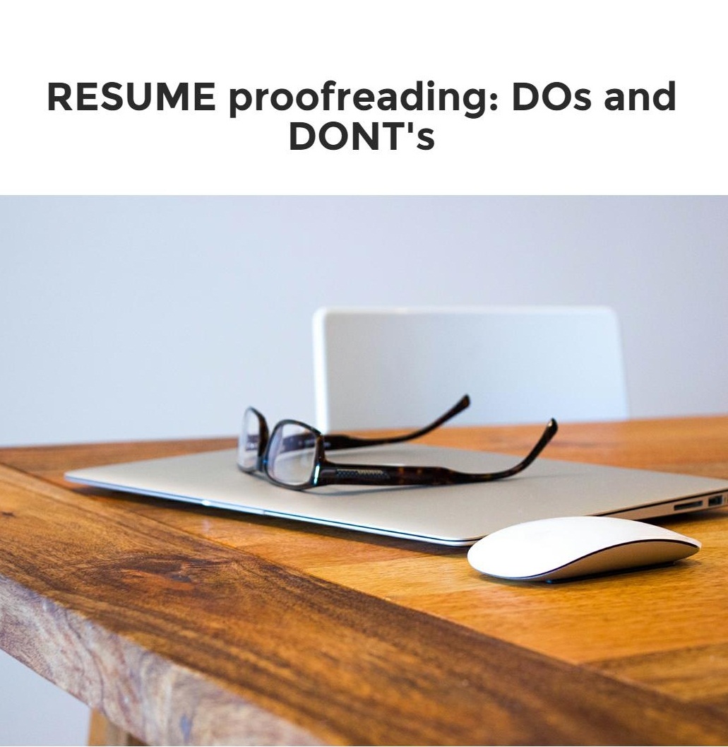 resume proof reading